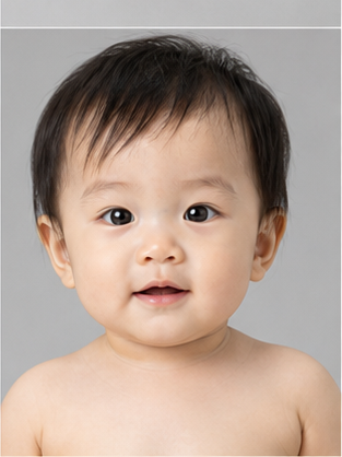 BABY-SAN face closeup
