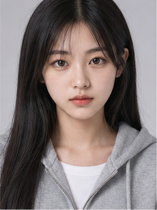 JK Model face closeup